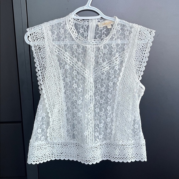 Rebellion White Lace Top - Picture 1 of 5